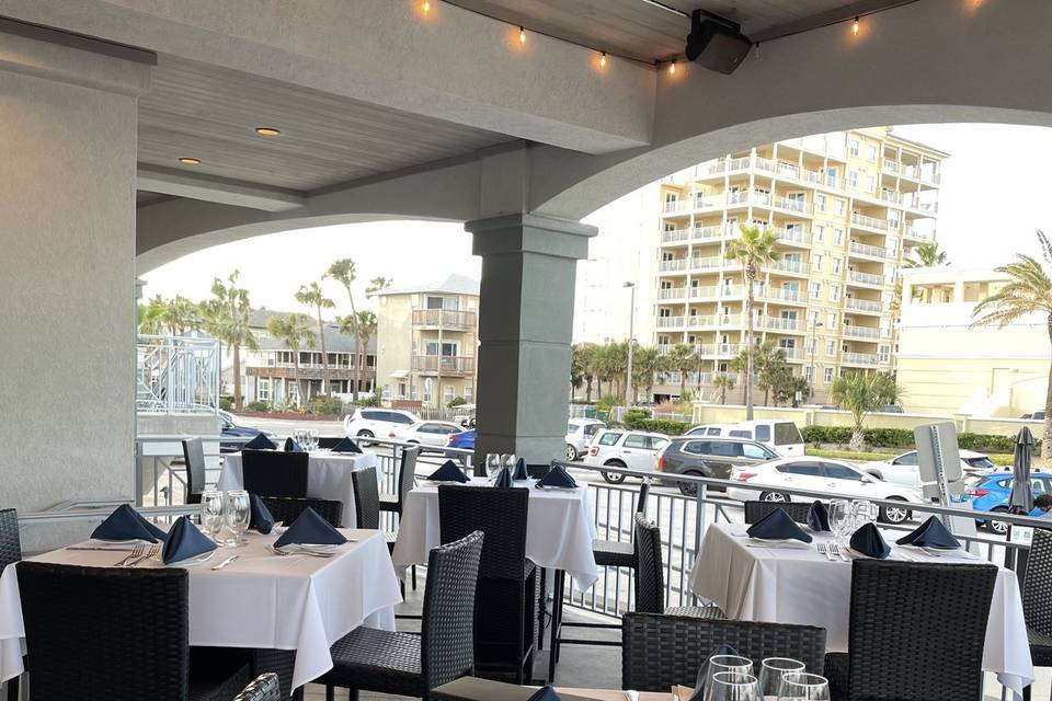 Ocean Bar covered patio