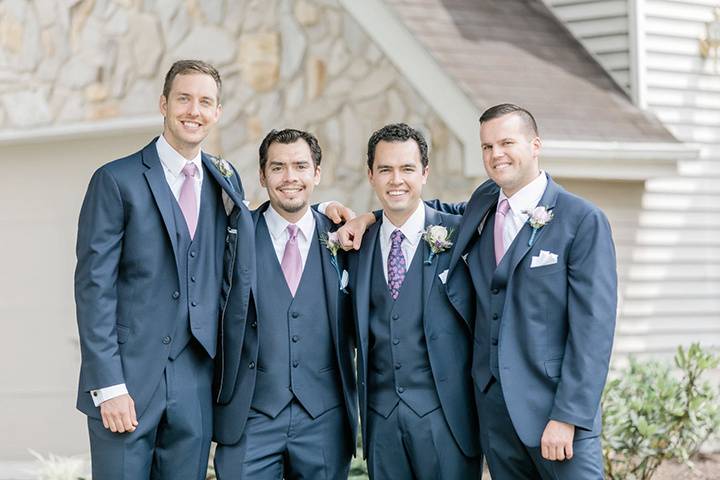 Groom and groomsmen