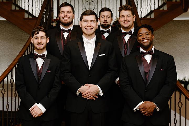 Groom and groomsmen