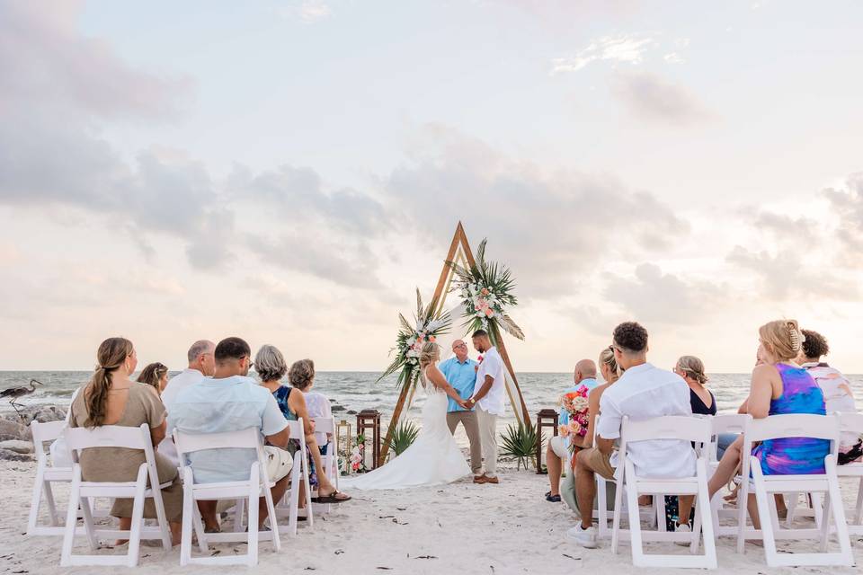 Elopement on Sunset Beach