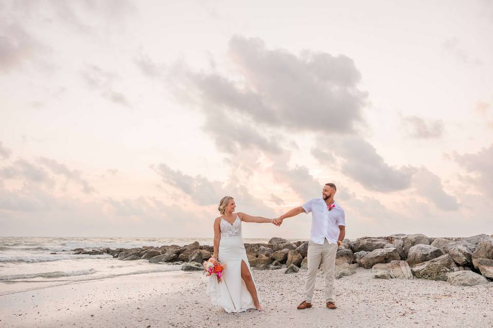 Elopement on Sunset Beach