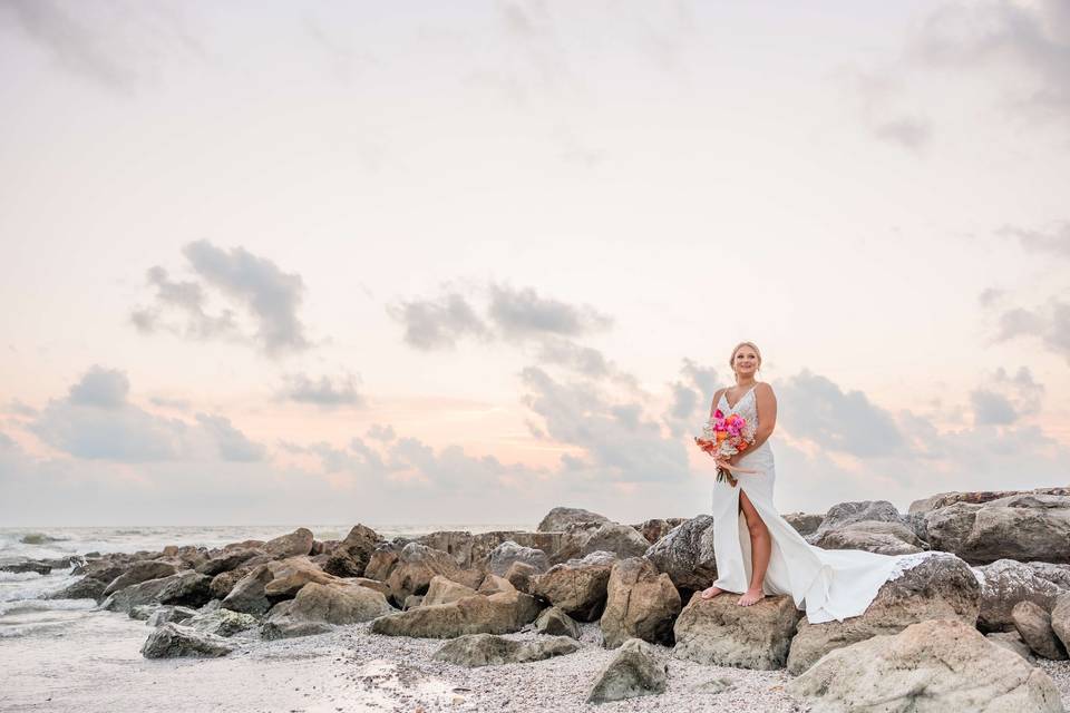 Elopement on Sunset Beach