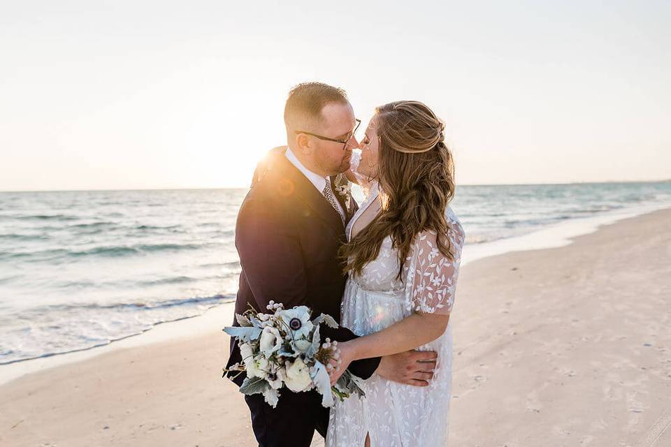 Elopement on Sunset Beach