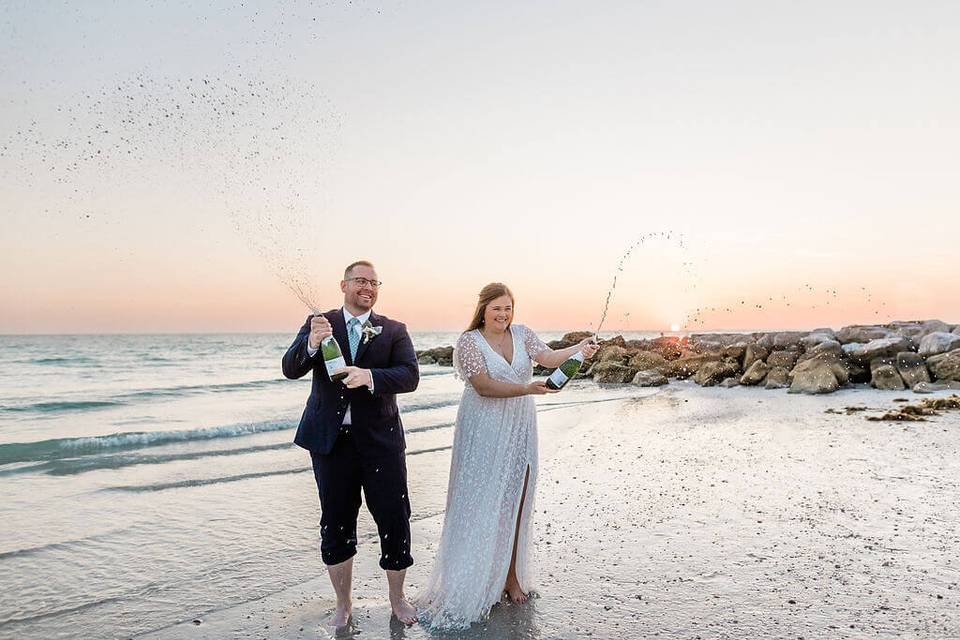 Elopement on Sunset Beach