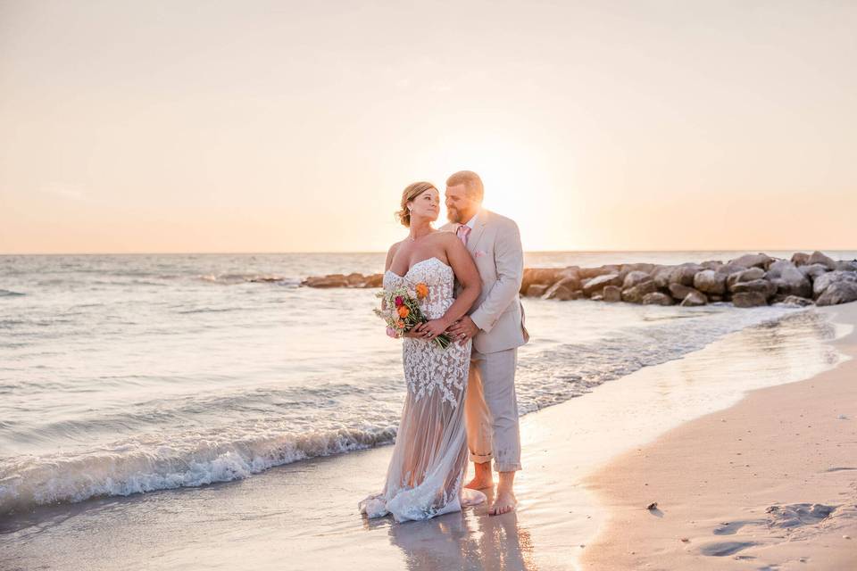 Elopement on Sunset Beach