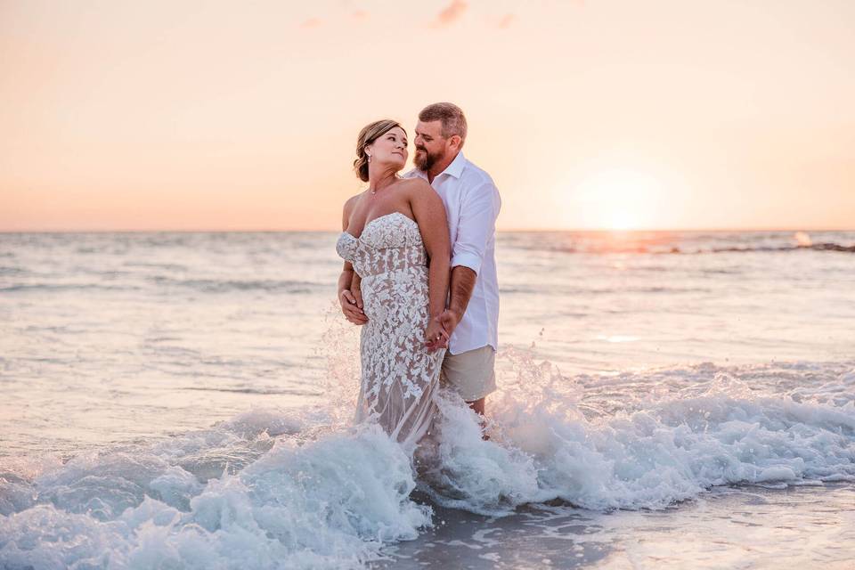 Elopement on Sunset Beach