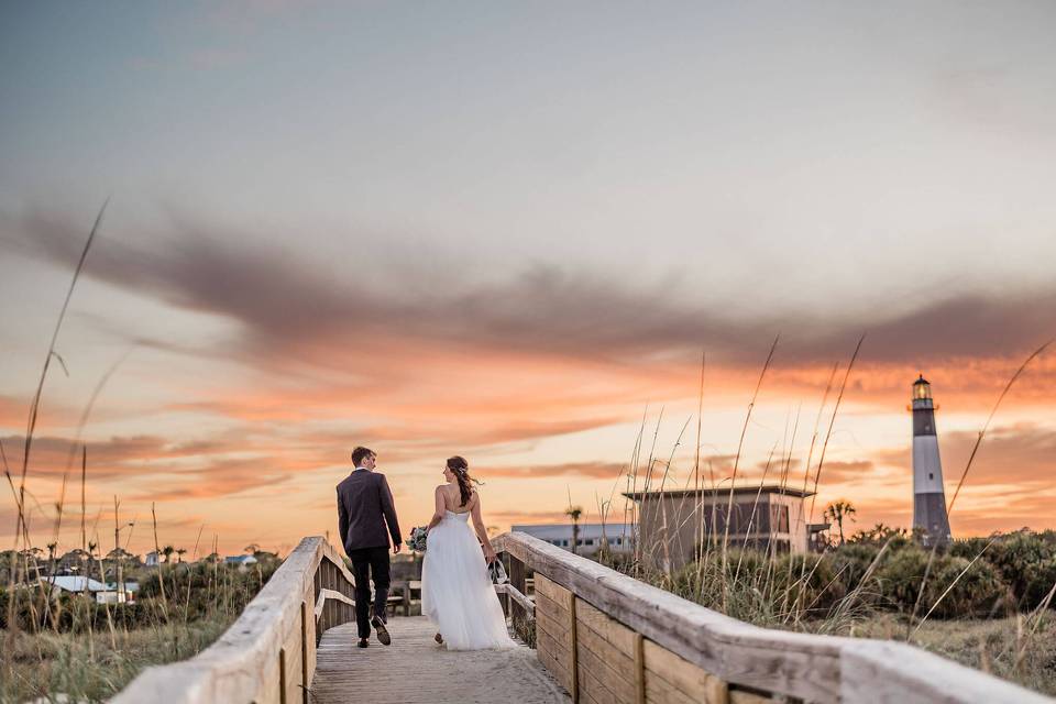 Sunset elopement