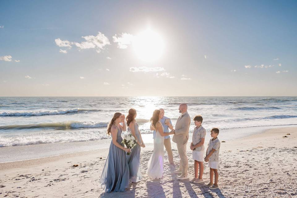 Elopement on Sunset Beach