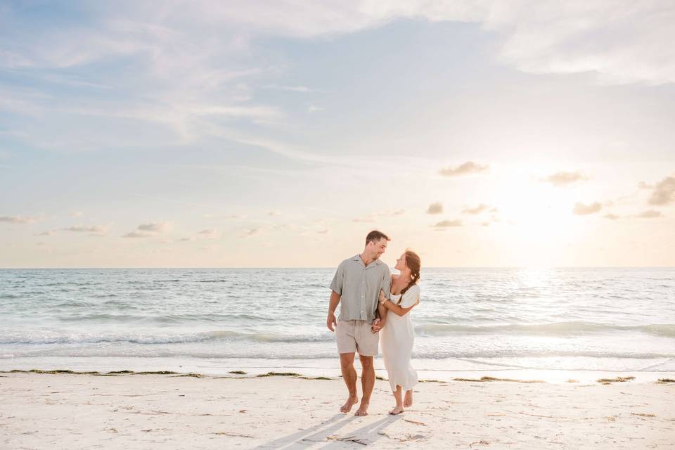 Couple on Pass-a-Grille Beach