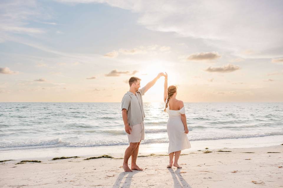 Couple on Pass-a-Grille Beach