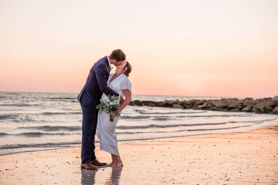 Elopement on Sunset Beach