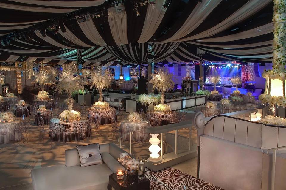 Wedding reception area