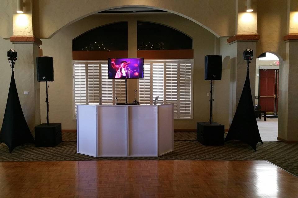 DJ Booth and Sound System