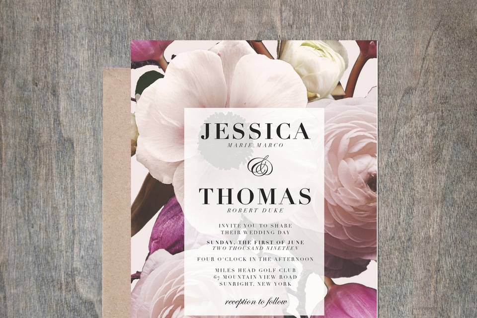 Floral Invitation