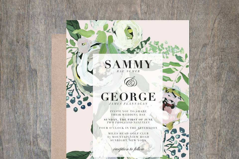 Floral Invitation