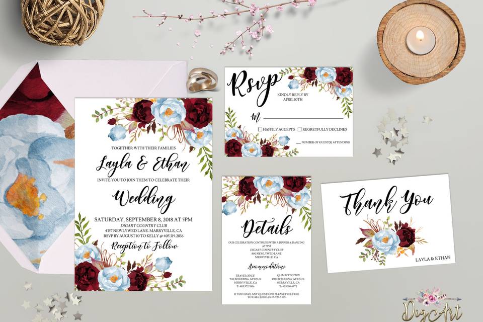 Wedding Invitation Suite