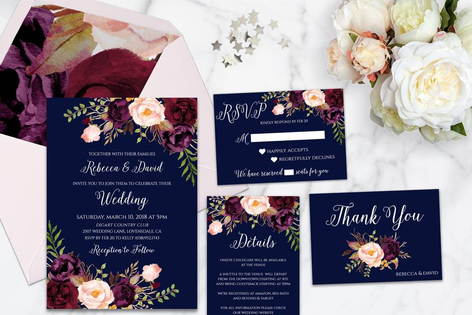 Wedding Invitation Suite