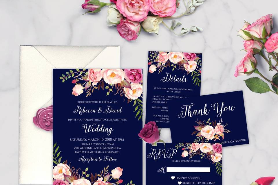 Wedding Invitation Suite