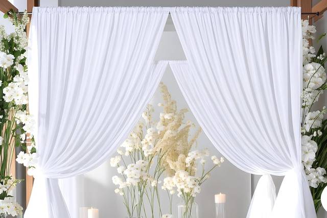 Elegant photobooth setup