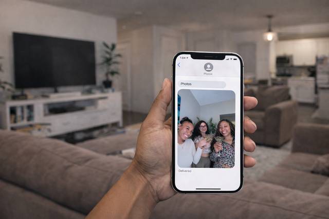 Instant photo delivery