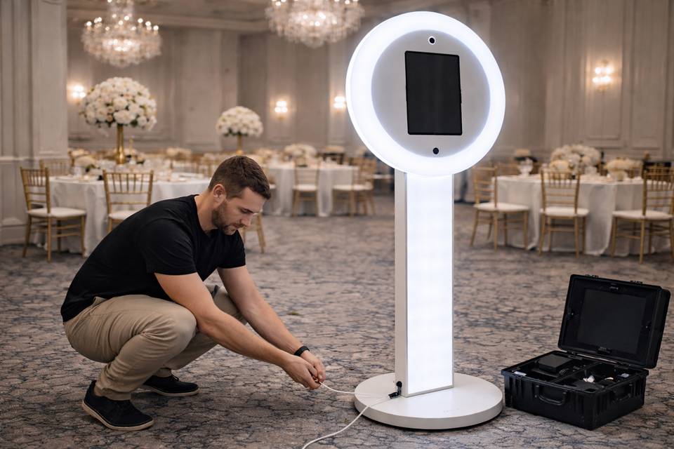 Professional setup and on-site