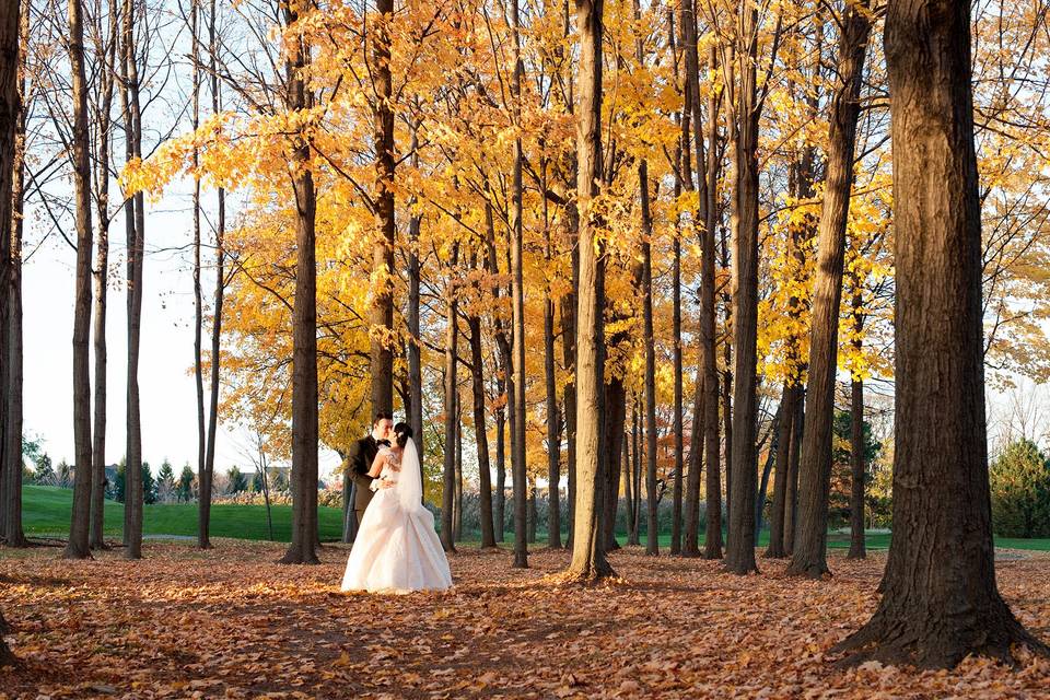 A beautiful fall wedding at The Inn at St. John's, Plymouth, Michigan.