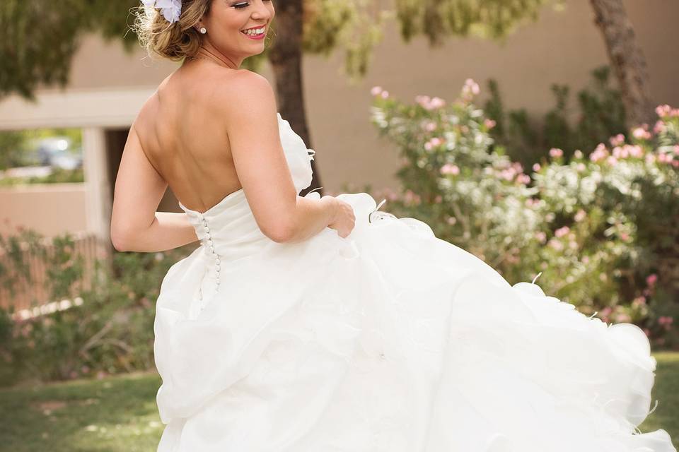 No feeling like twirling in the most beautiful dress in the world!