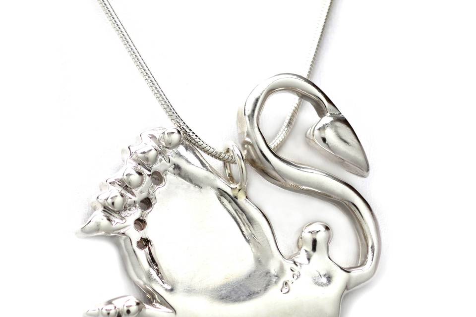 Swan necklace in Stering Silver