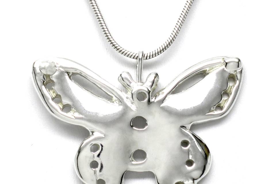 Butterfly Necklace in Sterling Silver