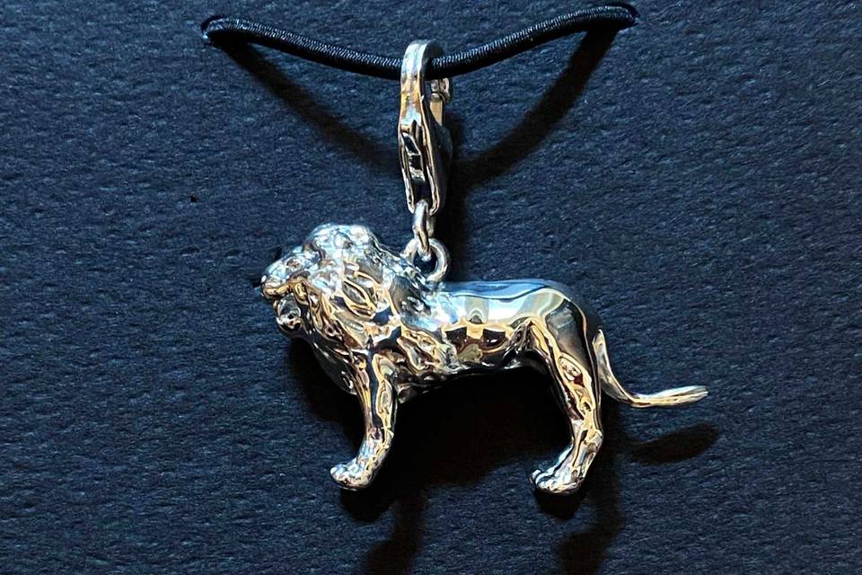 Lion Charms Sterling Silver