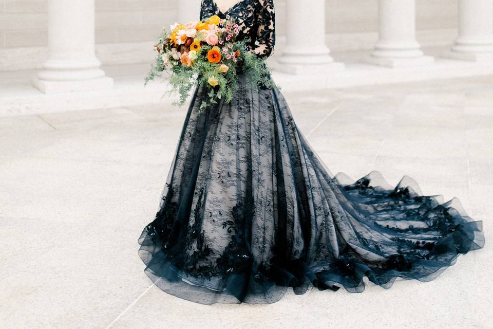 Black Wedding Dress