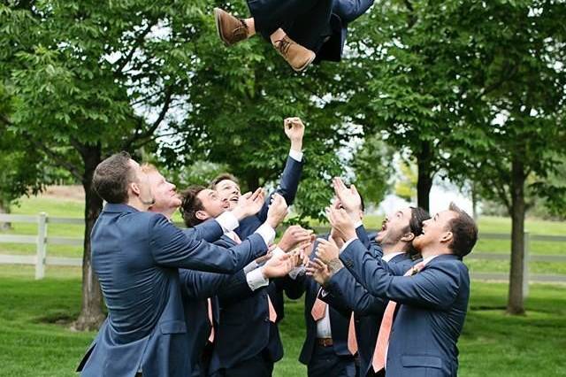 Groomsmen celebrate the groom | Photo Credits:  Rhema Faith Photography