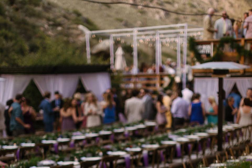 Outdoor reception setup | Photo Credits: Levi Tejera