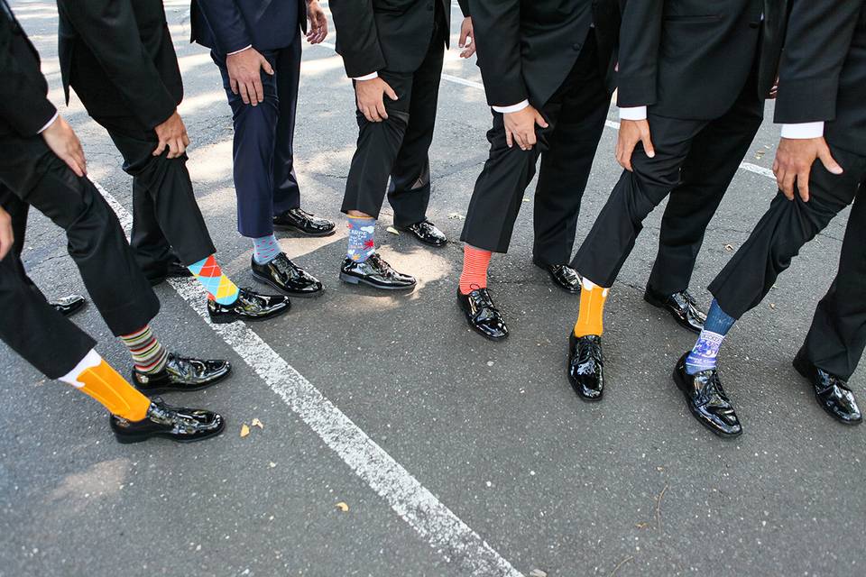 Groomsmen's socks | Photo courtesy of Michael Benson Photography