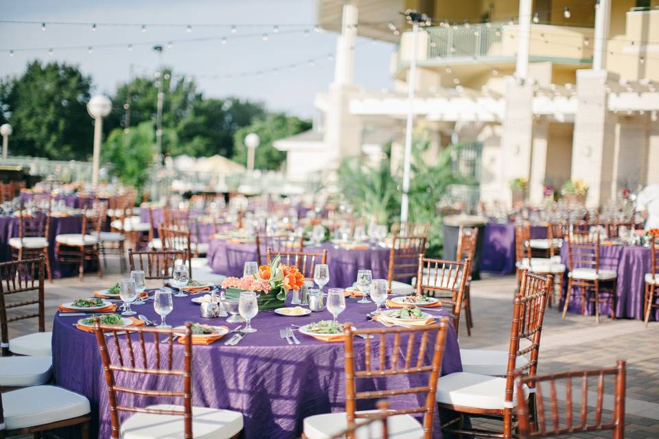 Outdoor Wedding Reception