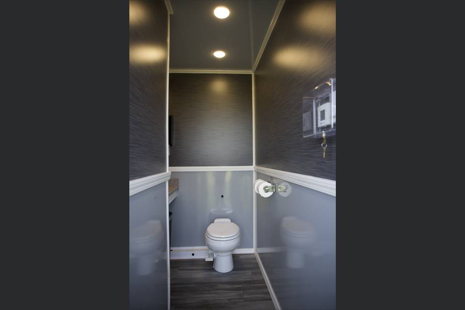 Interior of The Lux Loo