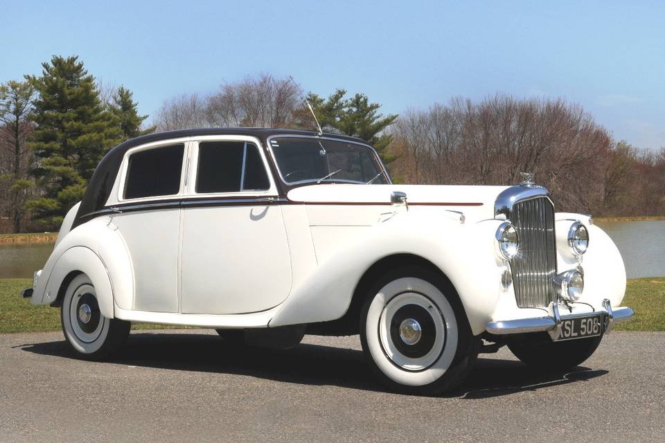 1951 White and Maroon Bentley