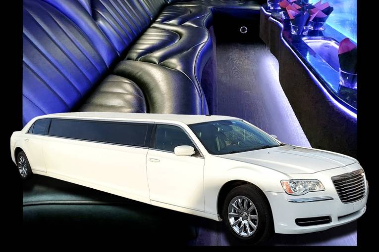 10-12 Pass White Chrysler Limo