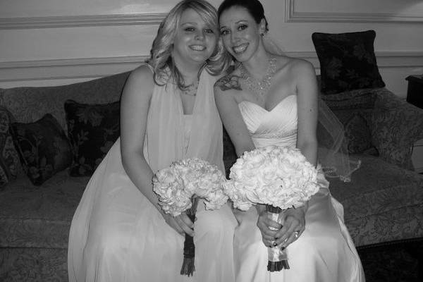 Bride and her sister, Murray Wedding March 2011