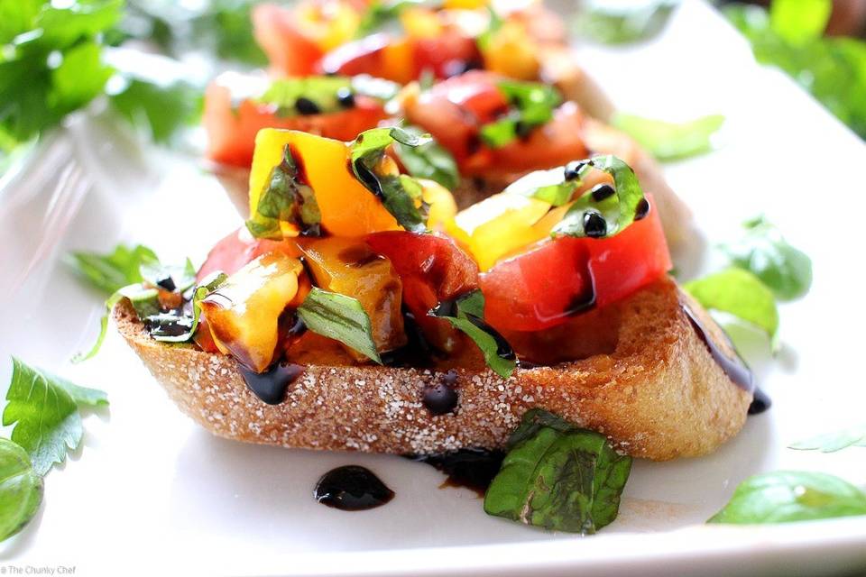 Braised Tomato Bruschetta