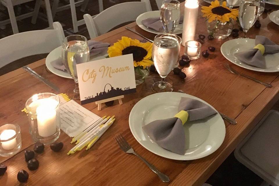 Simple Sunflower wedding