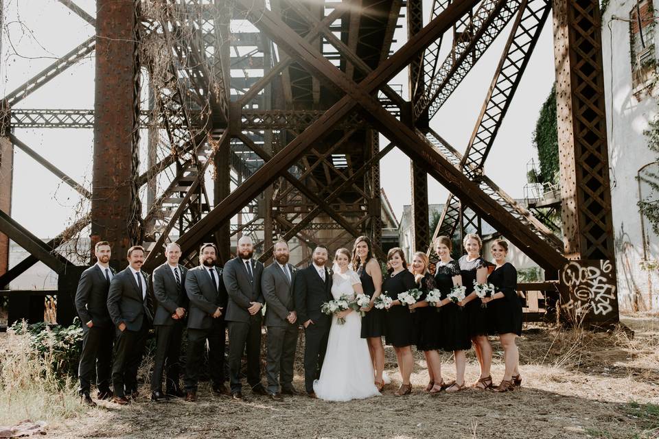 Wedding party in St. Louis