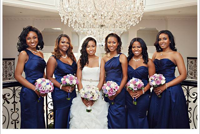Bride Lindsey and Bridal party, Makeup by Pamela