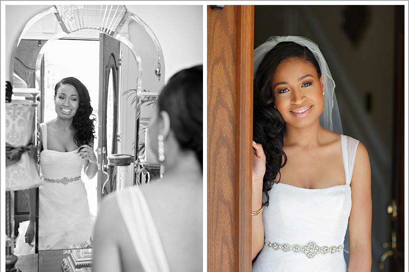 Bride Lindsey, makeup by Pamela