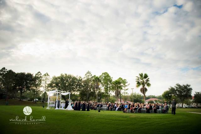 Outdoor wedding ceremony