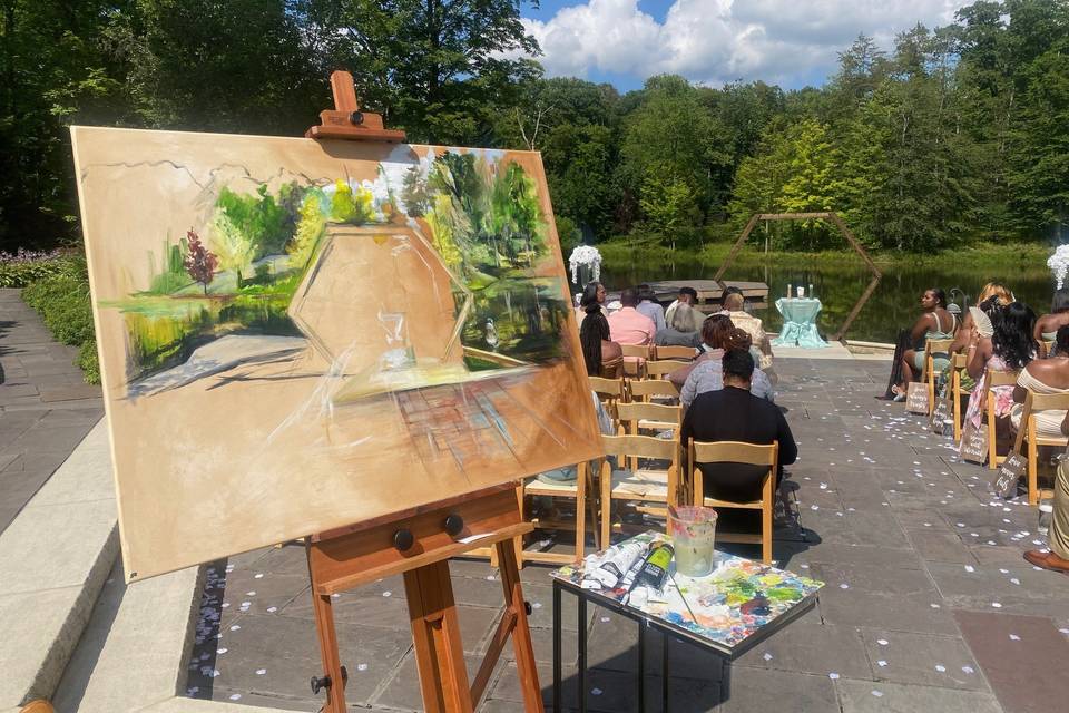 Live Wedding Painting