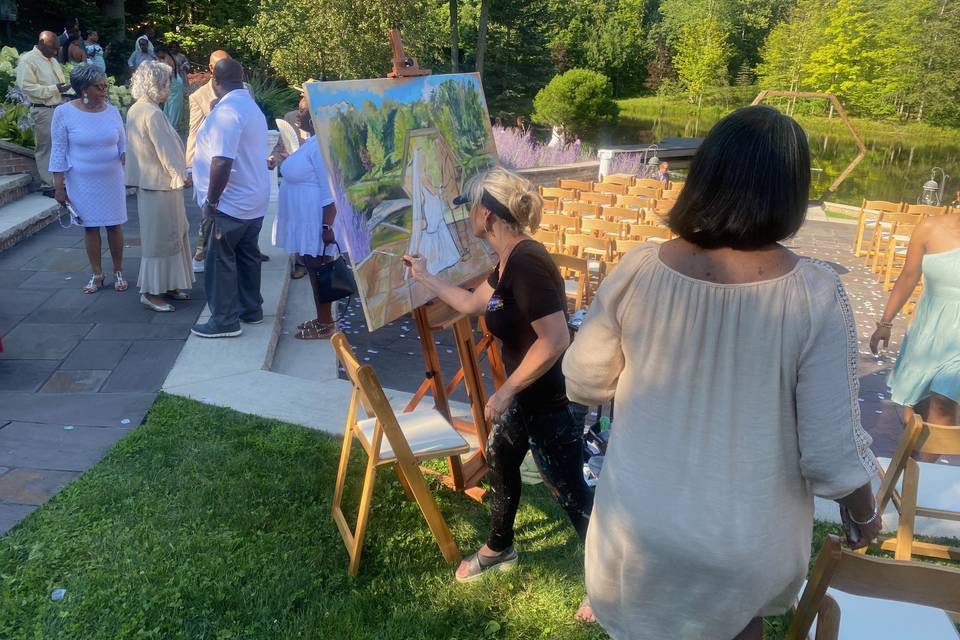 Live Wedding Painting