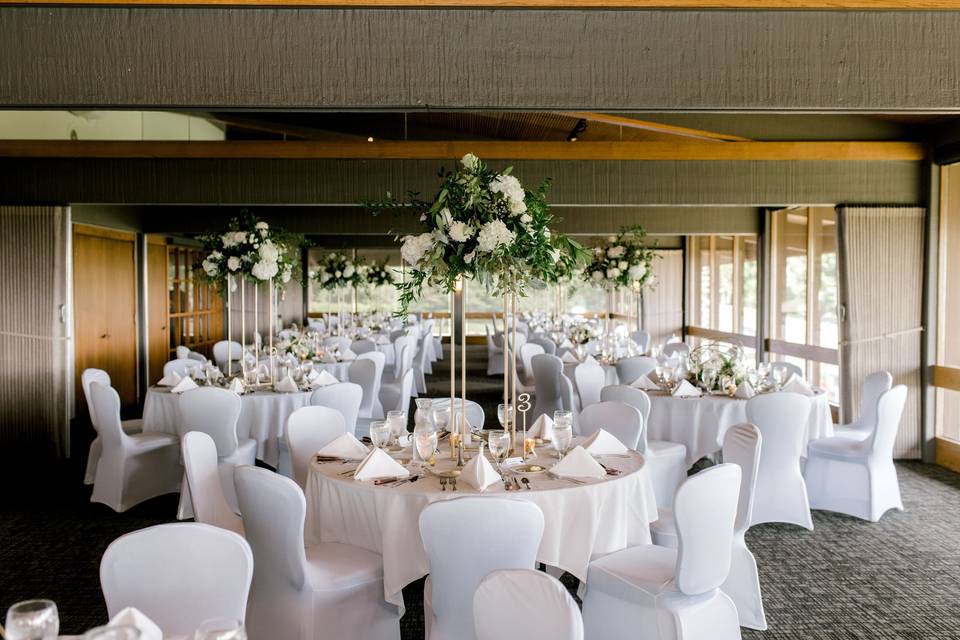 Large centerpieces for reception