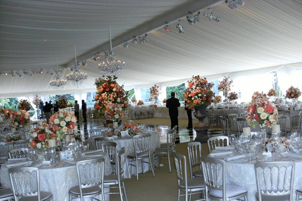 Wedding reception area