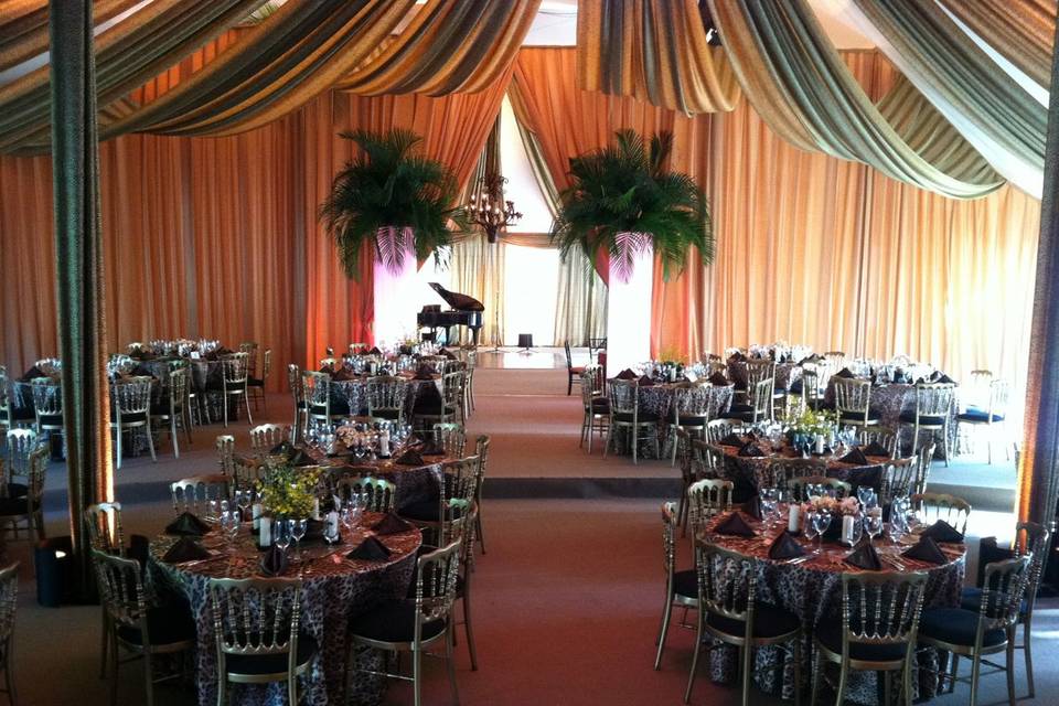 Wedding reception area